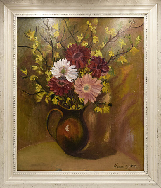 Astry w wazonie, 1986