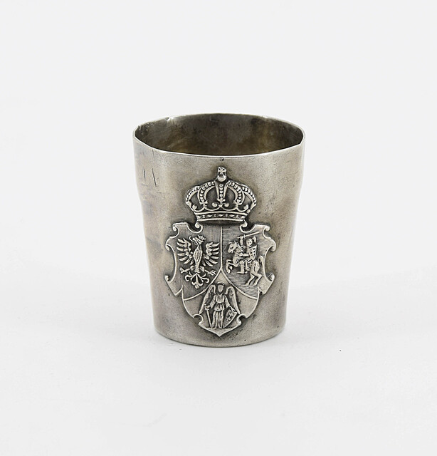 Kieliszek z herbami Polski, Litwy, Rusi