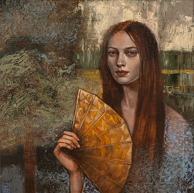 Kobieta z wachlarzem, 2022