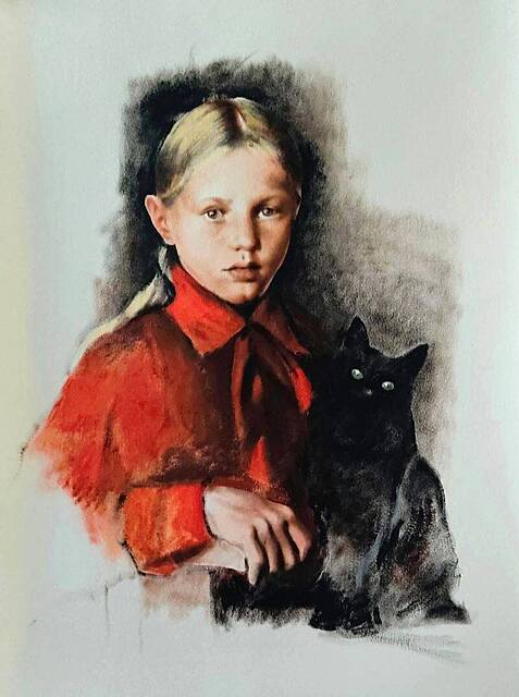 Rysunek IV z cyklu Kocie Bajki, 2025