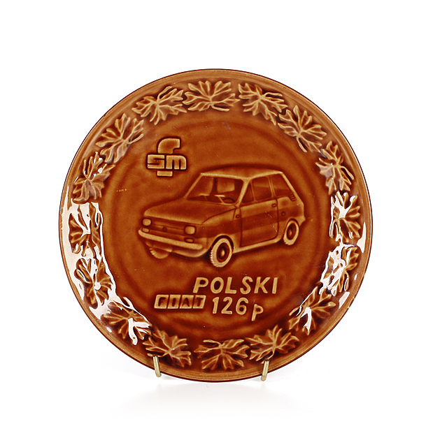 Talerz "Polski Fiat 126 P",  Zakłady Porcelitu Stołowego "Tułowice"