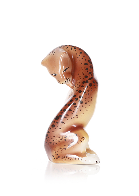 Figurka "Gepard", Zakład Porcelany Stołowej "Wałbrzych"