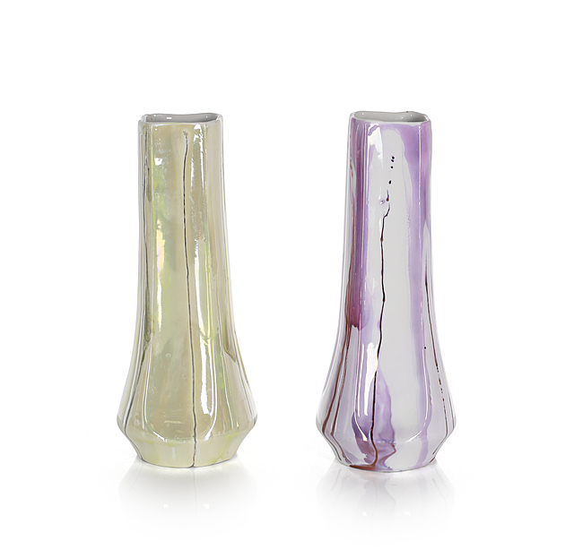 Dwa wazony "Krokus", Zakłady Porcelany "Bogucice"