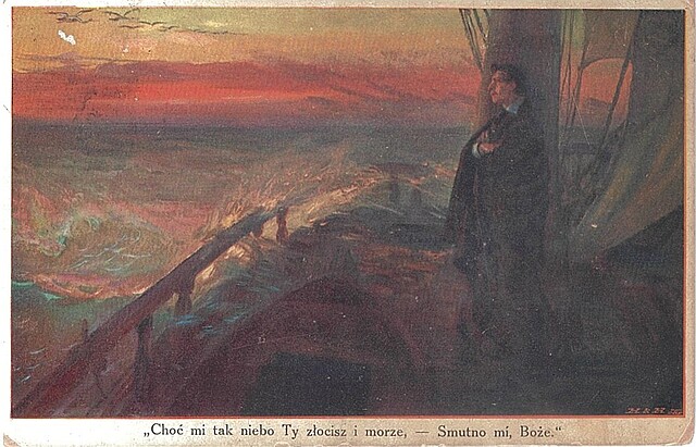 "Choć mi tak niebo Ty złocisz i morze - Smutno mi, Boże."