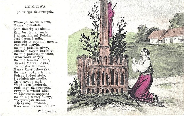 Modlitwa polskiego dziewczęcia