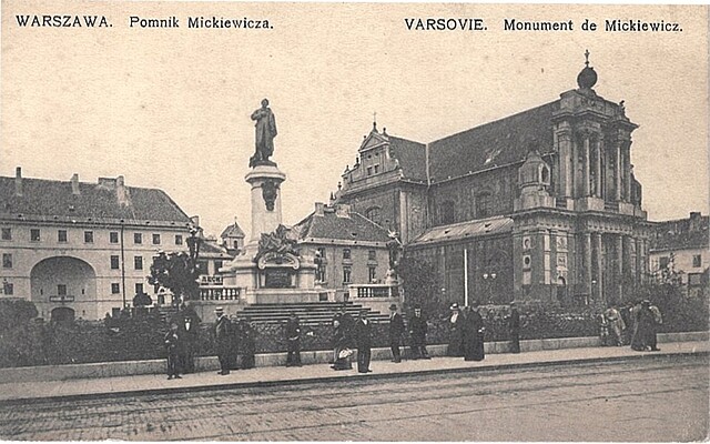 Warszawa. Pomnik Mickiewicza.