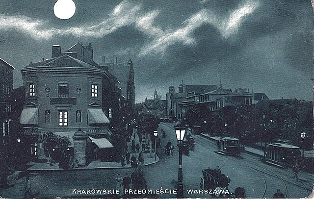 Warszawa. Krakowskie Przedmieście. 