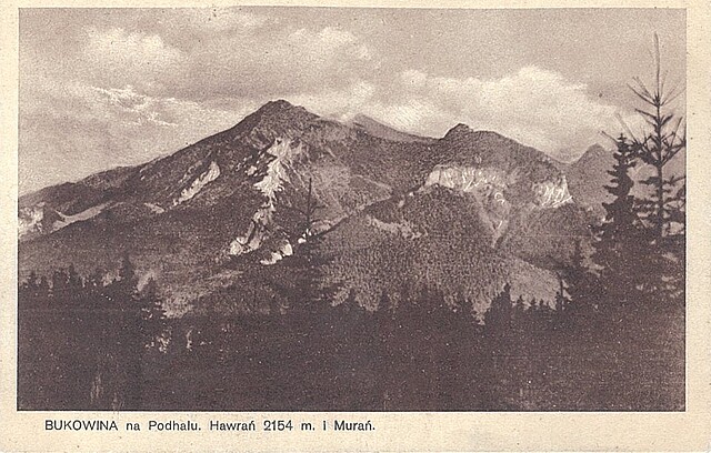 Bukowina na Podhalu. Hawrań 2154 m. i Murań