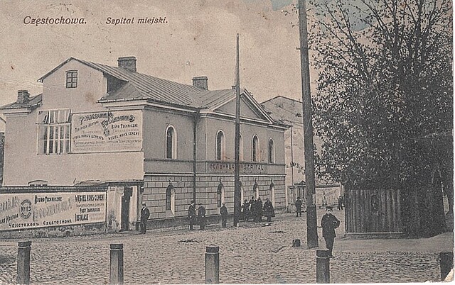 Częstochowa. Szpital miejski, 1910-1920