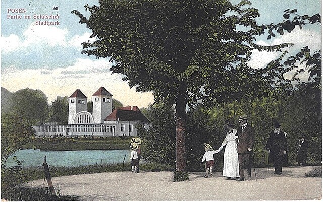 Posen. (Poznań). Partie im Solatscher Stadtpark, 1910-1920