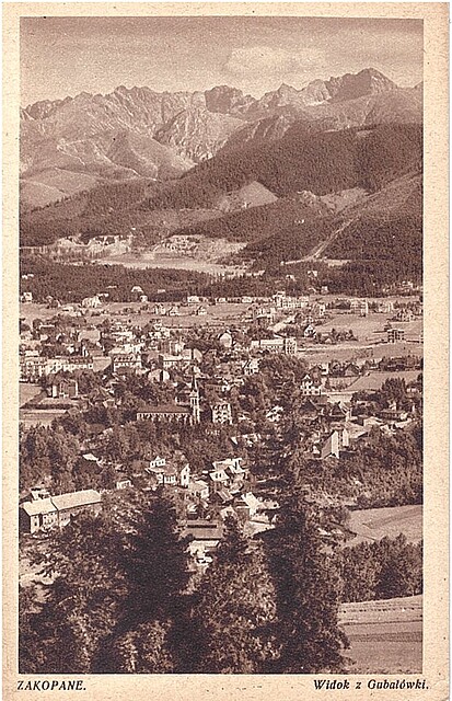 Zakopane. Widok z Gubałówki.