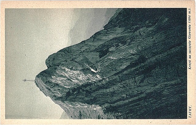 Tatry. Krzyż na szczycie Giewontu (1894 m.)