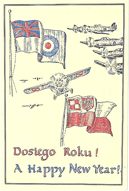 Polska Gwiazdka w Szkocji 1940 r.. Dosiego Roku! A Happy New Year!