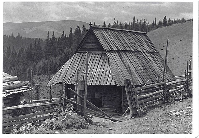 Pasterstwo w Karpatach Wschodnich. Stajnia Starohuculska