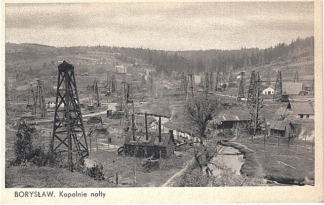 Borysław. Kopalnie nafty