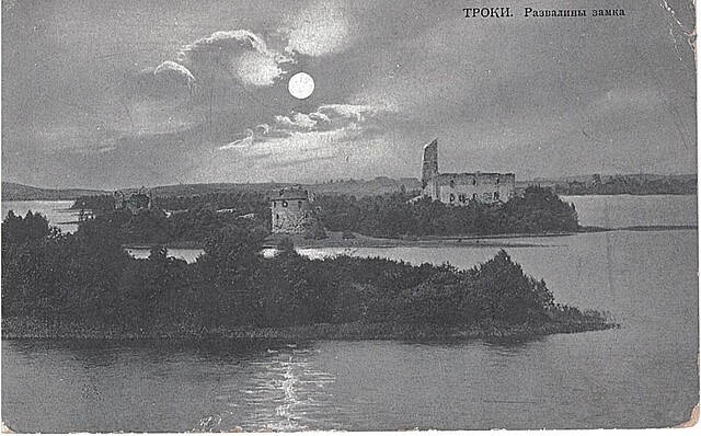 Ruiny zamku w Trokach (Litwa)