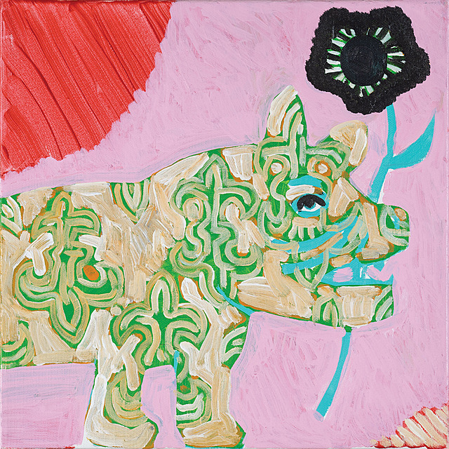 PIES ZE SŁONYM SŁONECZNIKIEM, 2011