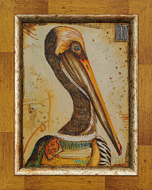 Pelikan - z cyklu ptasich portretów