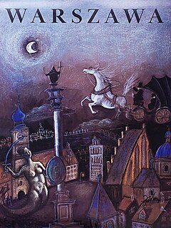 Warszawa, odręcznie sygnowany