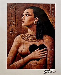 Proj. ‘Aida' Giuseppe Verdi, sygnowany