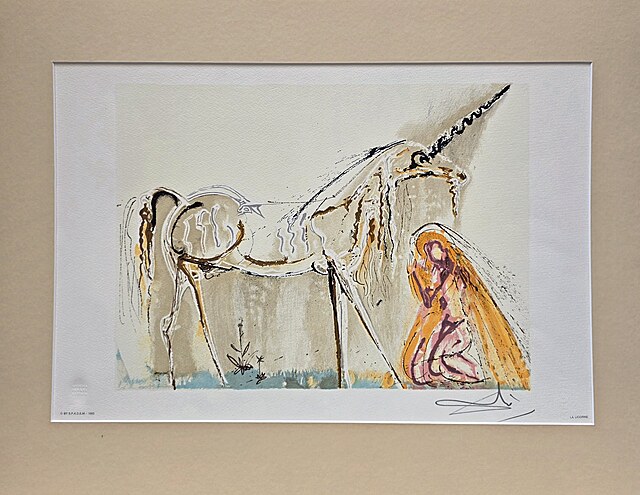 Jednorożec, Z cyklu: Les Chevaux de Dali (Dalinian Horses), 1983