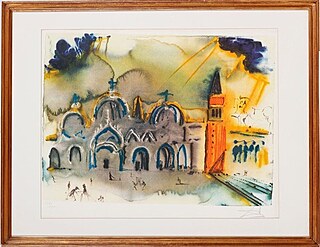 Hołd dla Wenecji - Bazylika św. Marka i Dzwonnica ("Homenaje a Venecia - Basílica de San Marco y Campanario") 1974