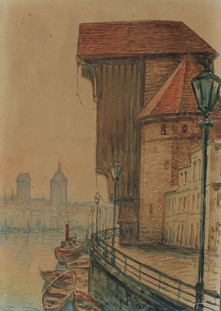 Żuraw nad Motławą, 1945