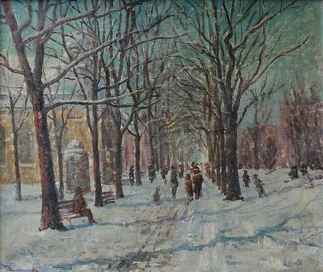 Park im. Henryka Sienkiewicza zimą