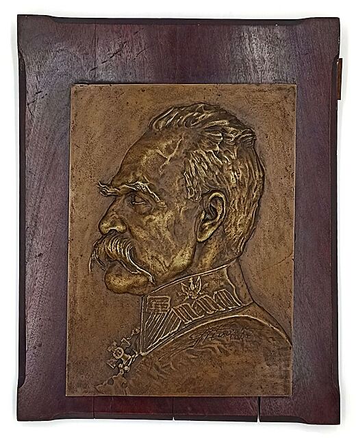 Plakieta pamiątkowa z Józefem Piłsudskim, 1929