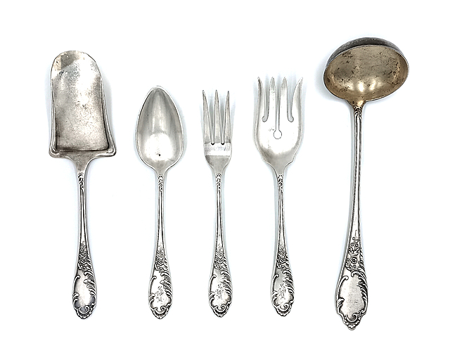 Sztućce środka stołu wzór Aleksandra (Warszawa, 1896-1914)