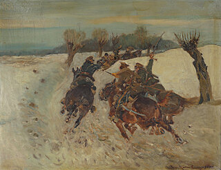 "Pogoń ułanów za bolszewikami" (1922)