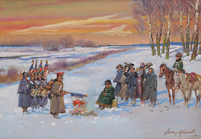 "Palenie sztandarów przed Napoleonem"