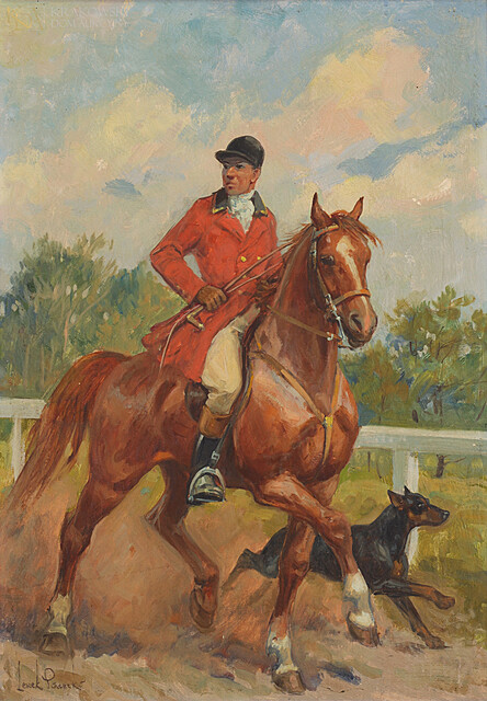 "Jeździec - przed polowaniem"