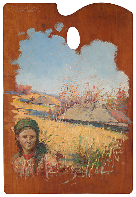 "Krakowianka i pejzaż wsi" (1899)