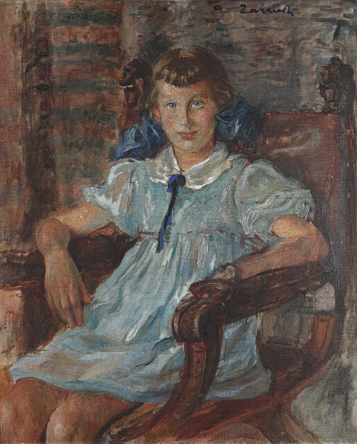 "Dziewczynka w błękitnej sukience"