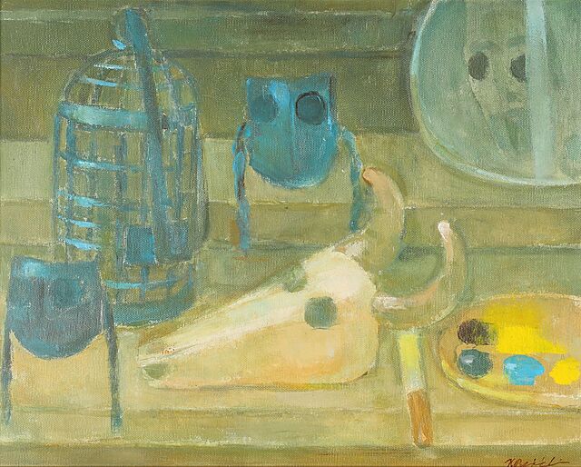 "Martwa natura z maskami" (2002?)