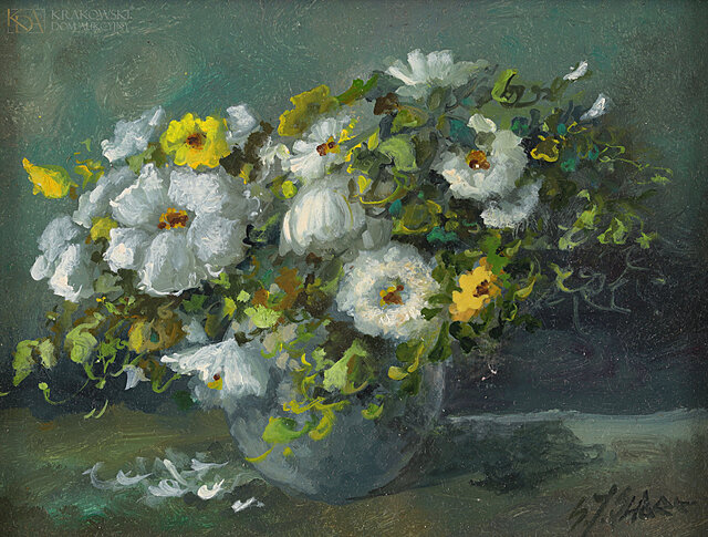 "Biało-żółte kwiaty"