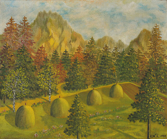 "Pejzaż ze stogami" (1980)