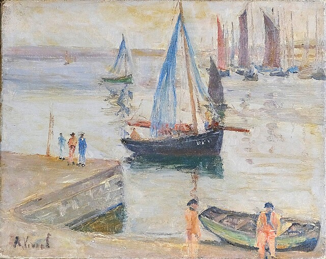 Łodzie w porcie na południu Francji, ok 1930