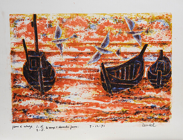 Łodzie na morzu, 1971