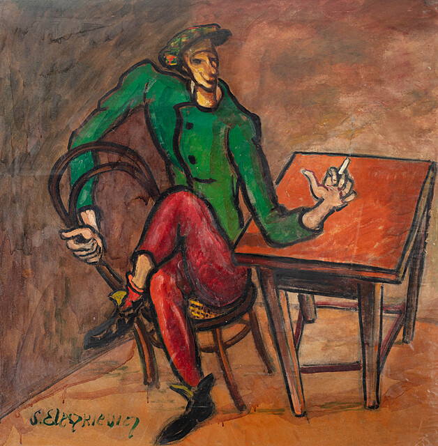 Mężczyzna przy stole