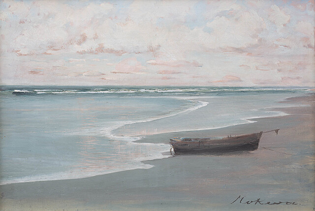 Nad brzegiem, przed 1939 r.