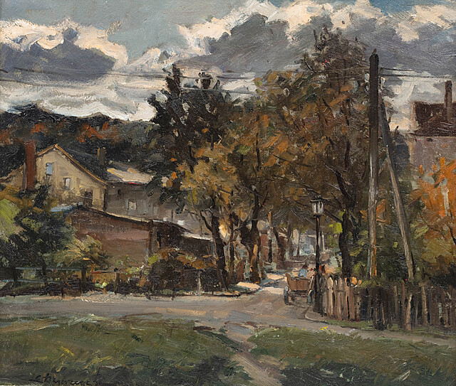 Ulica w Sopocie (Zmienna pogoda)