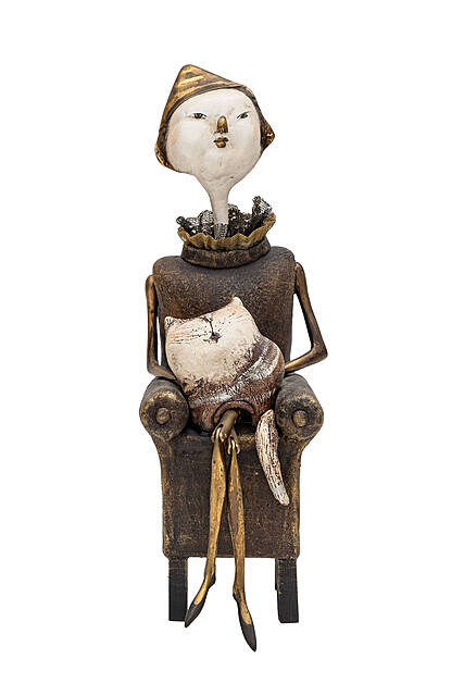 Dama z kotem na fotelu, 2022