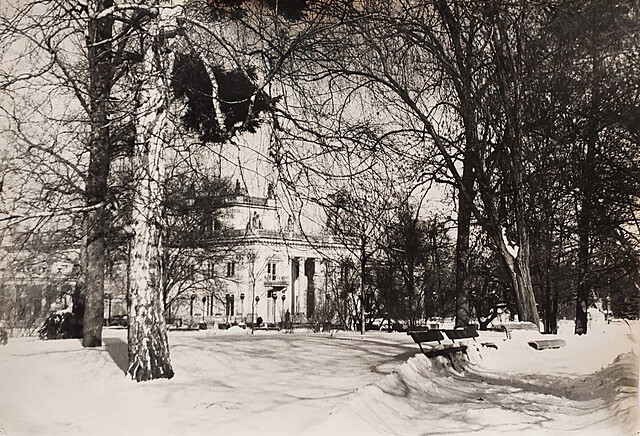 Łazienki Królewskie. Warszawa, lata 70.