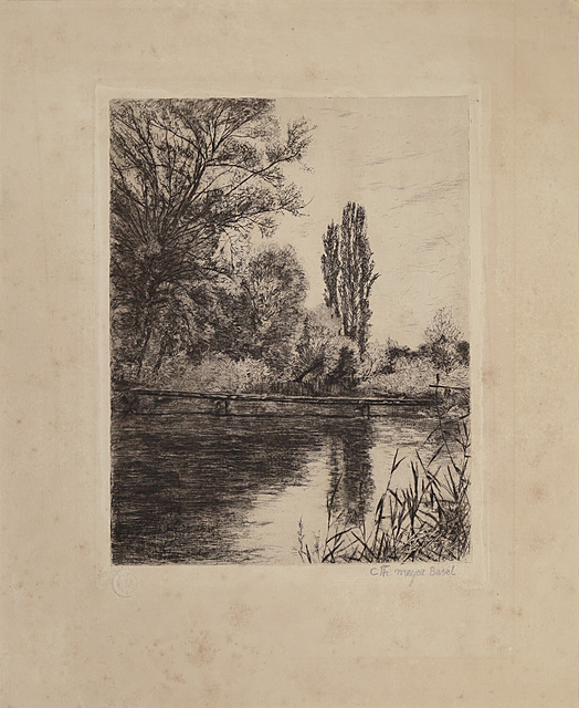 Kładka nad stawem, ok. 1900