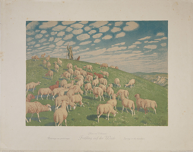 Wiosna na pastwisku, (tyt.oryg.: „Frühling auf der Weide” i „ Spring in the meadows”), 1905