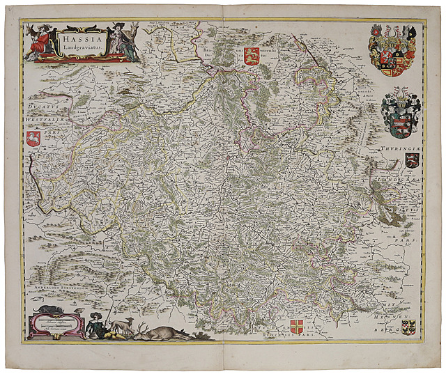 Mapa Hesji (tyt.oryg.: “Hassia Landgraviatus”), ok. 1635