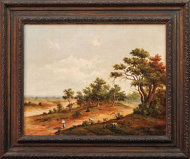 PEJZAŻ WIEJSKI, 1866