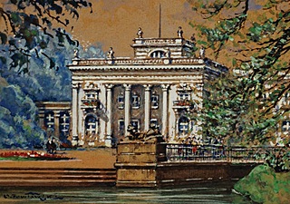 PAŁAC NA WYSPIE W ŁAZIENKACH